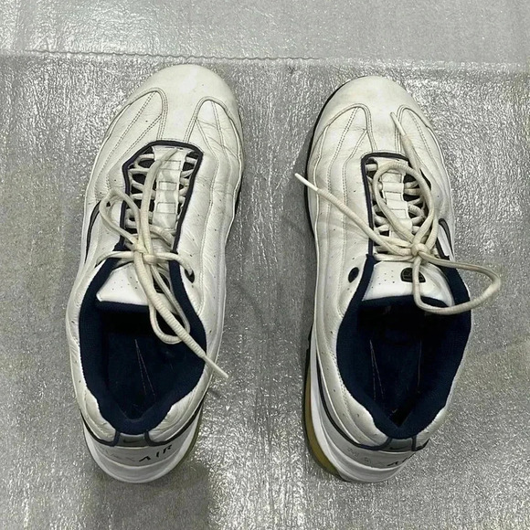 [11W]Nike White Leather Max  Air Golf Sneaker- Men - Picture 1 of 8